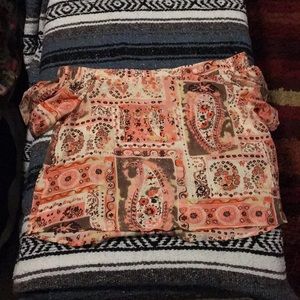 Off the shoulder crop top